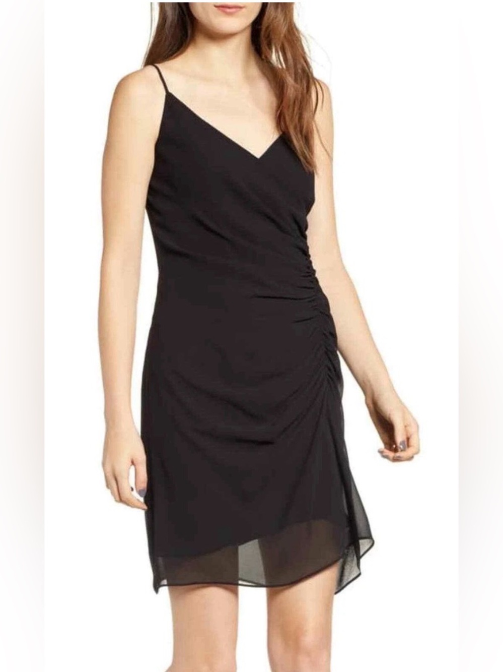 Rebecca Minkoff Kinsley LBD Ruched Mini Dress